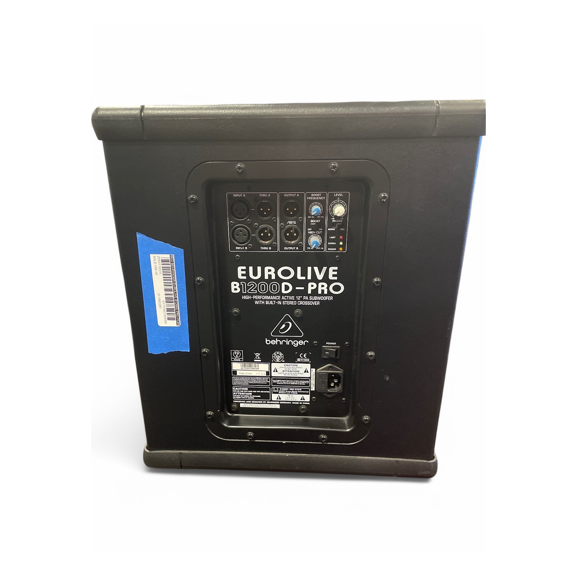 Used Behringer Used Behringer Eurolive B1200D Pro Powered