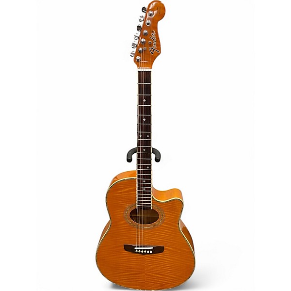 Used Fender MONTARA Capri Orange Acoustic Electric Guitar,Specials : American Fashion Style Bags On Sale