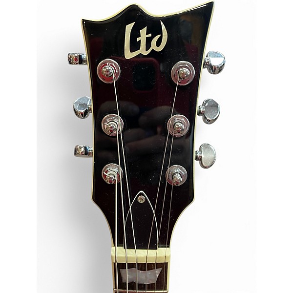 Used ESP LTD EC401V Gold Solid Body Electric Guitar