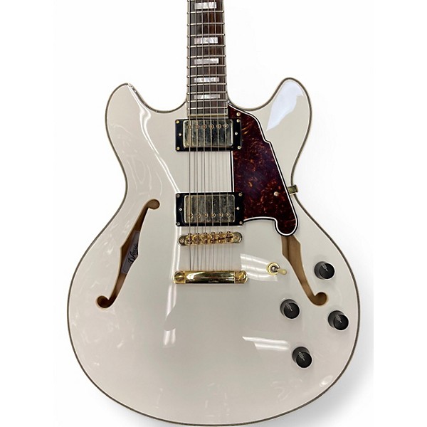 Used D'Angelico EX-DC/SP White Hollow Body Electric Guitar