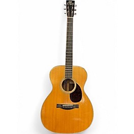 Used 1990s Santa Cruz OM Natural Acoustic Electric Guitar