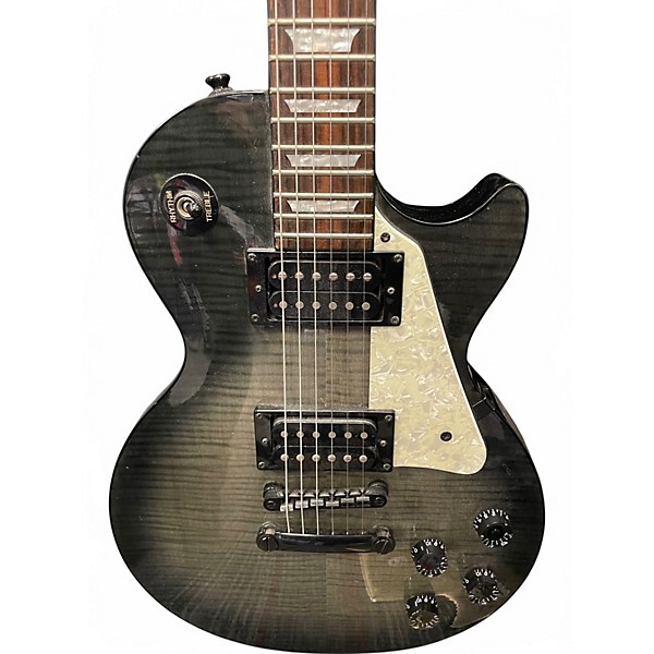 Used Epiphone Les Paul Studio Joe Perry Trans Black Solid Body Electric Guitar