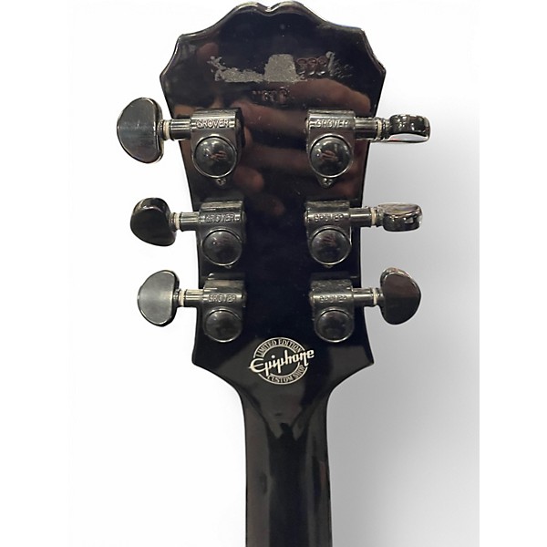 Used Epiphone Les Paul Studio Joe Perry Trans Black Solid Body Electric Guitar