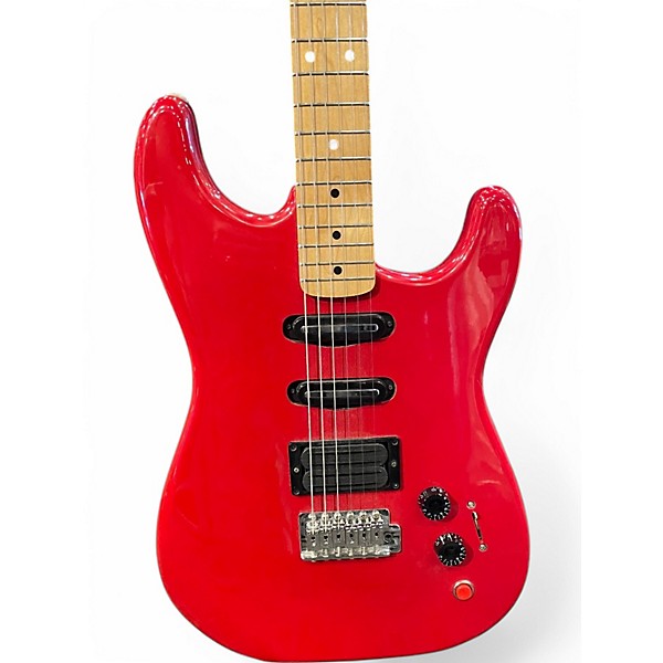 Used 1989 Squier Ii Stratocaster  Red Solid Body Electric Guitar
