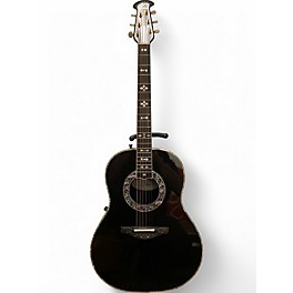 Used Ovation Custom Legend 1719 Black Acoustic Electric Guitar