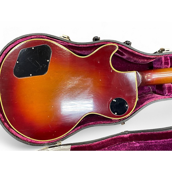 Vintage 1973 Gibson Les Paul Custom Cherry Sunburst Solid Body Electric Guitar