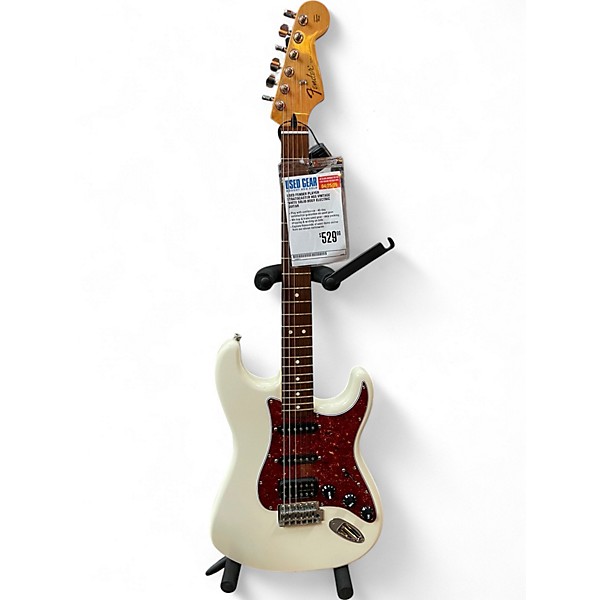 Used Fender Player Stratocaster HSS Vintage White Solid Body Electric Guitar