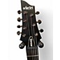 Used Schecter Guitar Research Demon 7 String LH Black Solid Body Electric Guitar