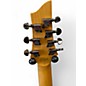 Used Schecter Guitar Research Demon 7 String LH Black Solid Body Electric Guitar