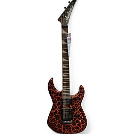Used Jackson SLX Soloist neon orange/black crackle Solid Body Electric Guitar