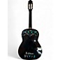 Used Esteban duende Black and Silver Acoustic Electric Guitar