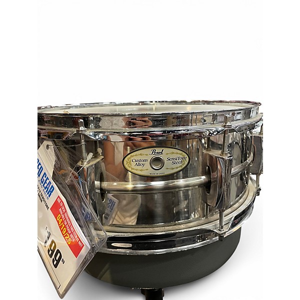 Used Pearl 5X14 Sensitone Snare Chrome Drum