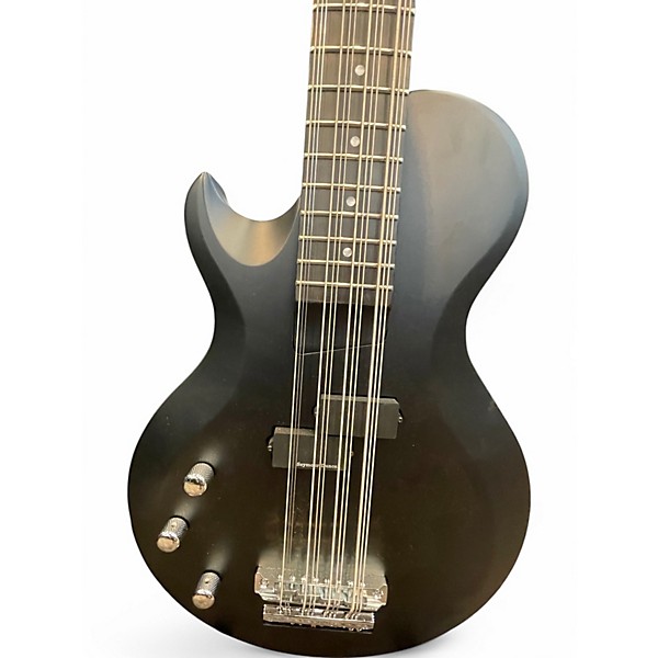 Used Schecter Guitar Research Diamond Series DUG DP-12 Black Electric Bass Guitar