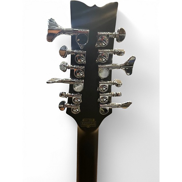 Used Schecter Guitar Research Diamond Series DUG DP-12 Black Electric Bass Guitar