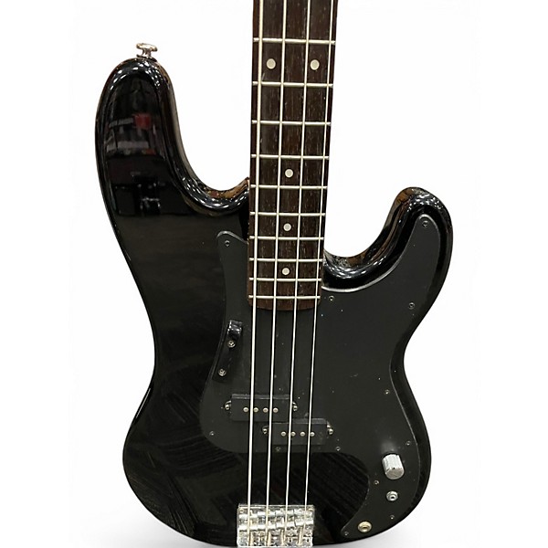 Used Silvertone SSLB 11-BK Black Electric Bass Guitar