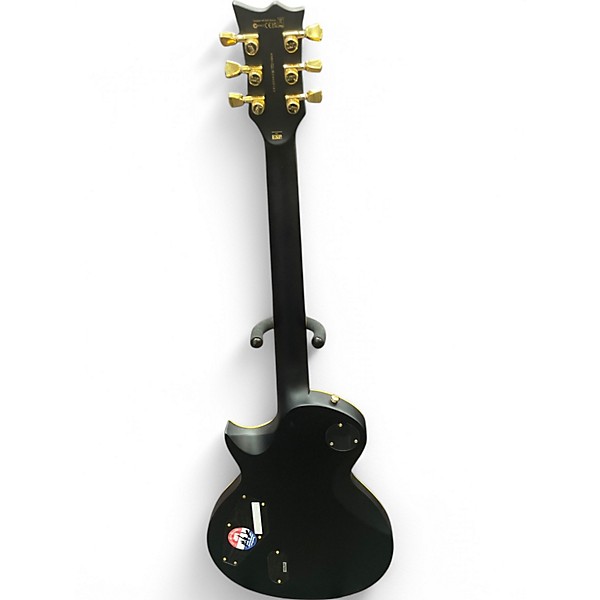 Used ESP LTD EC1000 Black and Gold Solid Body Electric Guitar