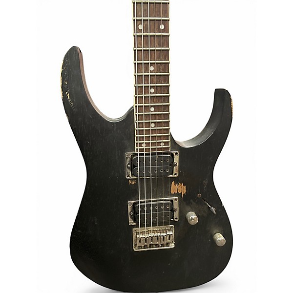Used Ibanez RG321 RG Series Flat Black Solid Body Electric Guitar
