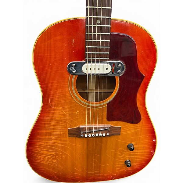 Vintage 1967 Gibson J-45 Cherry Sunburst Acoustic Electric Guitar