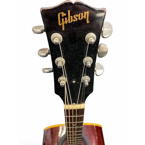 Vintage 1967 Gibson J-45 Cherry Sunburst Acoustic Electric Guitar