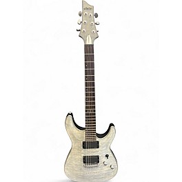 Used Schecter Guitar Research C-1 PLATINUM TRANSPARENT WHITE SATIN Solid Body Electric Guitar