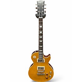 Used 2023 Epiphone LES PAUL GREENY FLAME W/CASE Solid Body Electric Guitar