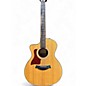 Used Taylor 114CE Left Handed Natural Acoustic Electric Guitar