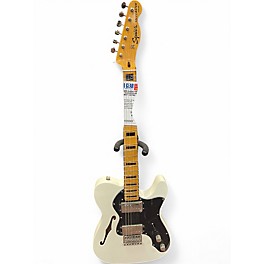 Used Squier Classic Vibe 70s Thinline Telecaster WHITE Hollow Body Electric Guitar