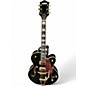 Used Gretch GS 420TG 50S Black and Gold Hollow Body Electric Guitar thumbnail