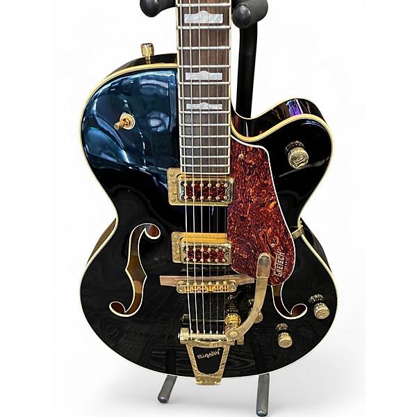 Used Gretch GS 420TG 50S Black and Gold Hollow Body Electric Guitar