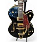 Used Gretch GS 420TG 50S Black and Gold Hollow Body Electric Guitar