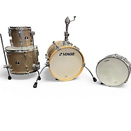 Used SONOR 4 Piece MARTINI CHAMPAGNE SPARKLE Drum Kit