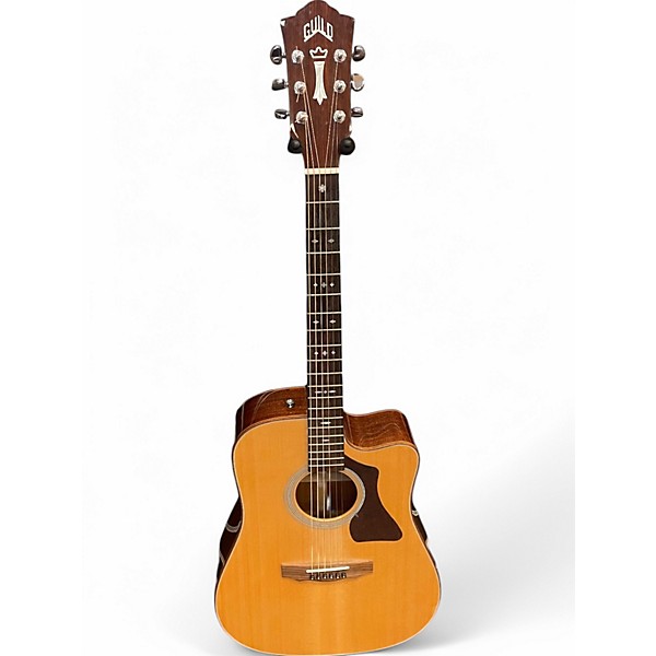 Used Guild gad 40ce Natural Acoustic Guitar