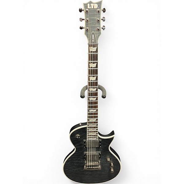 Used ESP LTD EC401QM Trans Black Solid Body Electric Guitar,New Products : American Fashion Style Bags On Sale