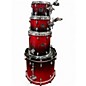 Used Mapex 4 Piece Saturn Fusion 4-Piece Shell Pack With 20" Bass Drum scarlet fade Drum Kit thumbnail