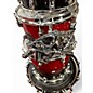 Used Mapex 4 Piece Saturn Fusion 4-Piece Shell Pack With 20" Bass Drum scarlet fade Drum Kit