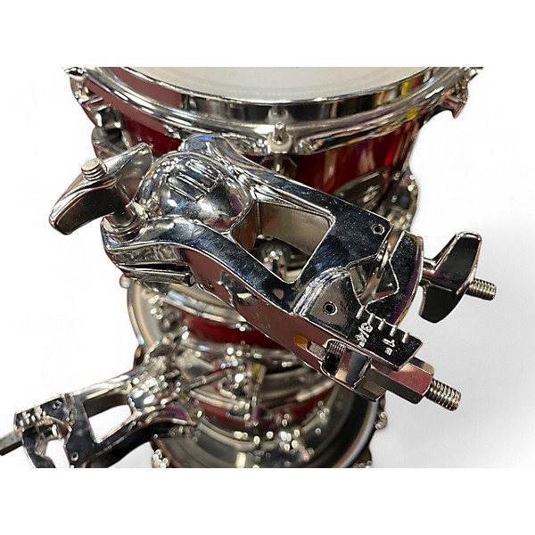 Used Mapex 4 Piece Saturn Fusion 4-Piece Shell Pack With 20" Bass Drum scarlet fade Drum Kit