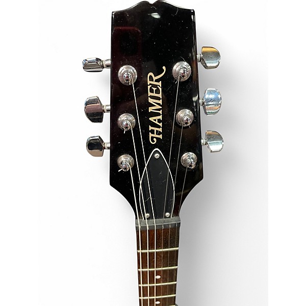 Used Hamer SATFW-DCB Dark Cherry Solid Body Electric Guitar