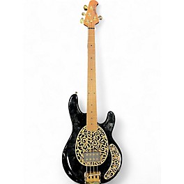 Used Ernie Ball Music Man Stingray 4 String Jackpot Black and Gold Electric Bass Guitar