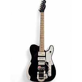 Used Fender ack White Triplecaster Telecaster Black Solid Body Electric Guitar