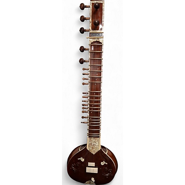 Used Sursargam SITAR Worn Brown