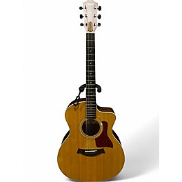 Used Taylor 214CE Deluxe Natural Acoustic Electric Guitar