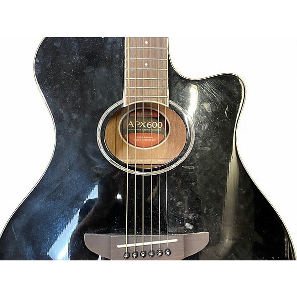 Used Yamaha APX600 Black Acoustic Electric Guitar