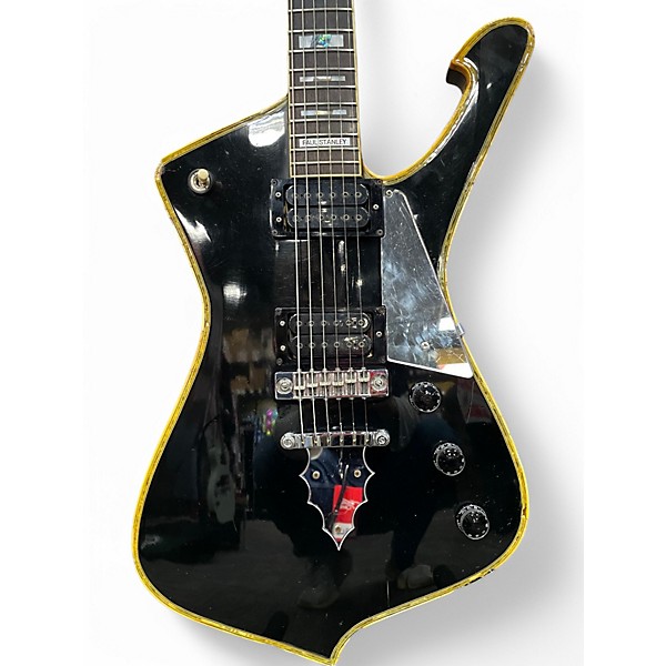 Vintage 1978 Ibanez Iceman Paul Stanley Signature Black Solid Body Electric Guitar