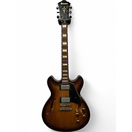 Used Ibanez ASV10A-TCL Tobacco Burst Hollow Body Electric Guitar