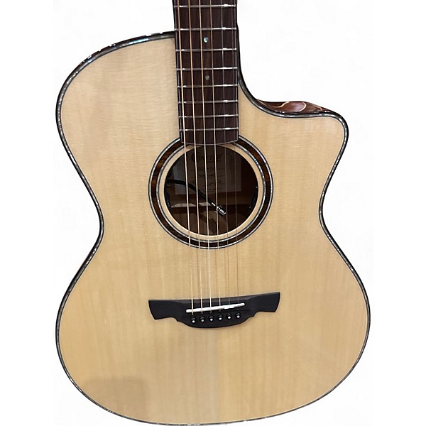 Used Crafter Guitars GLORIA PLUS Natural Acoustic Electric Guitar