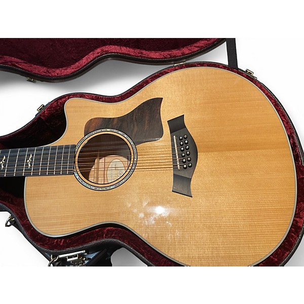 Used Taylor 656CE Natural 12 String Acoustic Electric Guitar