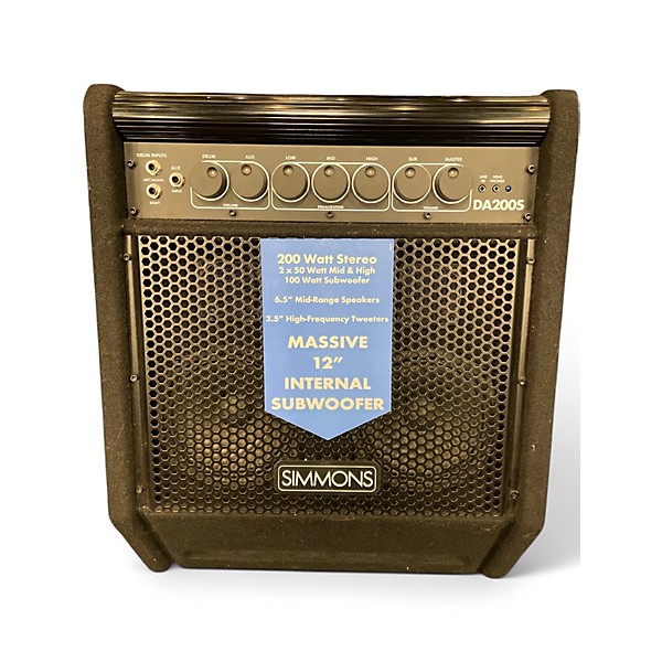 Used Simmons DA200S 200W Drum Amplifier