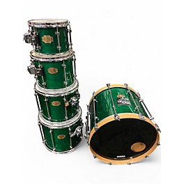 Used Premier 5 Piece Signia Maple Emerald Green Drum Kit