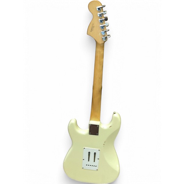 Used 2000s Squier Standard Stratocaster Olympic White Solid Body Electric Guitar