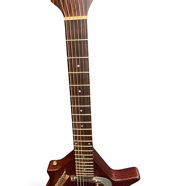 Used Rogue electric sitar wine